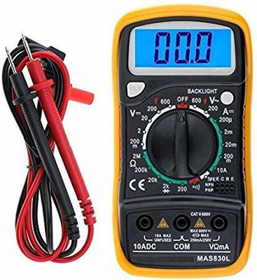 Divinext Multi Tester Plastic Digital LCD Pocket Multi Meter/AC-DC Voltage/with Back Ligh Digital Multimeter(2000 Counts)