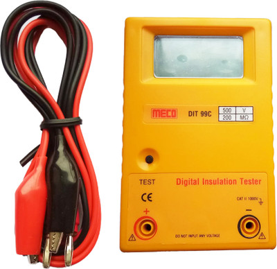 B K Jagan and Co Meco Digital Insulation tester DIT-99E-IRT Range 0-2000M Ohm Digital Multimeter(6000 Counts)