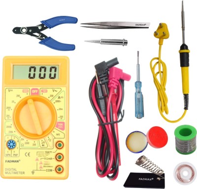 FADMAN MMTSA-2KMOLSQHR High Quality 25W Soldering Iron Equipments Combo Pack With Digital Multimeter(Multicolor 2000 Counts)