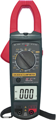 HTC Instrument CM-2030 Ac Clamp 1000A Tester Clip-On-Meter With 1 Year Warranty Digital Multimeter(Yellow, Red 3200 Counts)