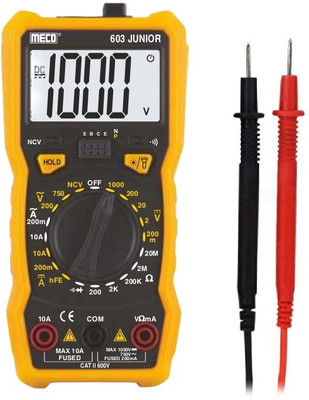 HTY MECO-603 Junior 3½ Digits 2000 Counts Manual Ranging Digital Multimeter Digital Multimeter(Yellow 2000 Counts)