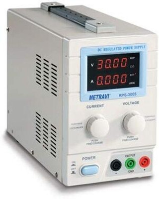 Metravi DC Regulated Power Supply Output with Backlit LCD of Variable 0-30V / 0-5A DC Digital Multimeter(White 2000 Counts)