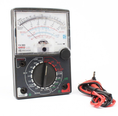 BALRAMA YX-360TREB Electrical Testing Multitester Voltmeter Ammeter Ohmmeter to Measure Analog Multimeter(Black 2000 Counts)