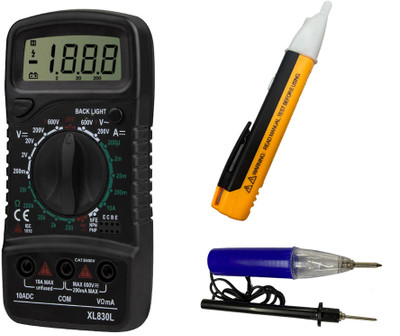 Crafts Haveli Multimeter 830, Voltage Tester & Continuty Tester Digital Multimeter(9999 Counts)