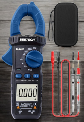 HTY BEETECH 6010-B 3¾ Digits 4000 Counts 600A AC True-RMS Auto Power Off Digital Multimeter(Blue 4000 Counts)