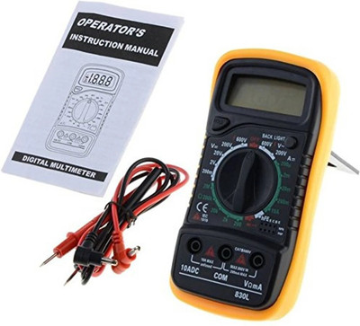 BALRAMA MAS830L Backlight Digital Multimeter For Measuring Current, Voltage, Resistance, Digital Multimeter(Black 2000 Counts)