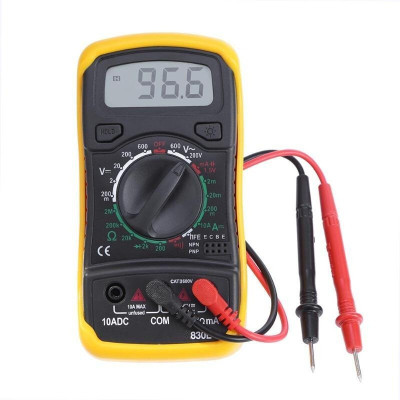 BALRAMA Portable Meter Digital Multimeter 830L Pocket Sized LCD Backlight AC/DC Automati Digital Multimeter(2000 Counts)