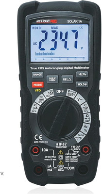 Metravi Pro Solar-1A Industrial Multimeter for upto 1500 VDC with TRMS, 6000 counts, VFD Digital Multimeter(4000 Counts)