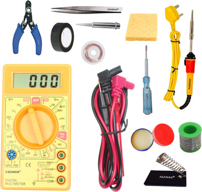 FADMAN MMTGAKMOLSQHRNP Multimeter & Soldering Iron Equipments Combo Pack With Digital Multimeter For Rs. 469 @ 71% off