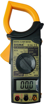 SIGMA AC Clamp Meter M266 , Current Upto 1000 A AC Digital Multimeter(Yellow, Black 2000 Counts)