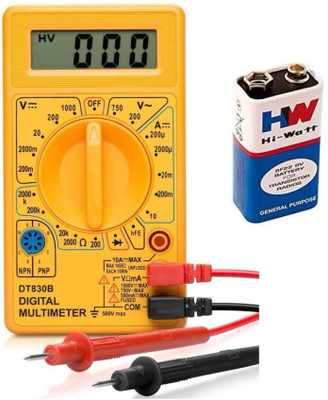 shreekamal 830D MULTIMETER Digital Multimeter(Yellow 2000 Counts)