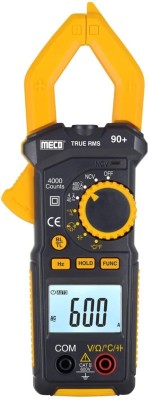 Meco 90+ Digital Clampmeter 600A AC TRMS Auto Ranging, 3¾ Digit Digital Multimeter(4000 Counts)