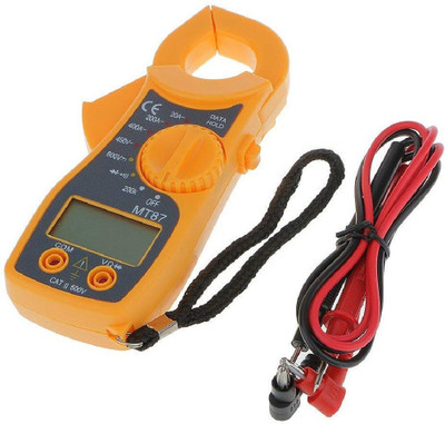 BALRAMA MT87 LCD Digital Clamp Meter with Probes for measuring Voltage(1Pc) Digital Multimeter(Yellow 2000 Counts)