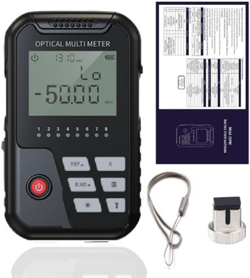 Corslet Optical Fibre Power Meter 3 in 1 OPM Multimeter Power Meter Optical Multimeter Digital Multimeter(Black 2000 Counts)