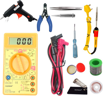 FADMAN GA High Quality 25W Soldering Iron Machine with Digital Multimeter(Multicolor 2000 Counts)