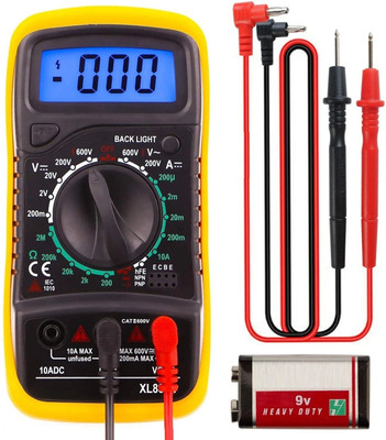 BALRAMA XL830L Digital Multimeter Voltage Tester Tools AC DC Current Continuity Tester Digital Multimeter(2000 Counts)