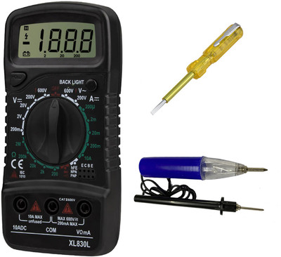 Crafts Haveli Multimeter 830, Tester & Continuty Tester Digital Multimeter(9999 Counts)