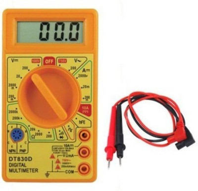 BALRAMA Digital Multimeter Dt830d Plastic Tool Kit Yellow Digital Multimeter(2000 Counts)