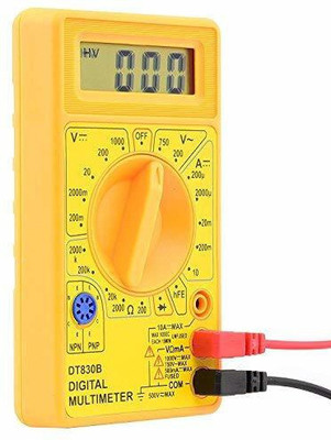 BALRAMA AC/DC Hand-held Digital Multimeter with Diode Transistor Test Function Digital Multimeter(2000 Counts)