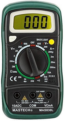 Mastech 830L Digital Multimeter(Black, Green 2000 Counts)