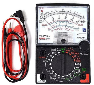 BALRAMA Multitester YX3600TRELB Analog Multimeter YX-360TRE-L-B with Continuity Tester w Analog Multimeter(2000 Counts)