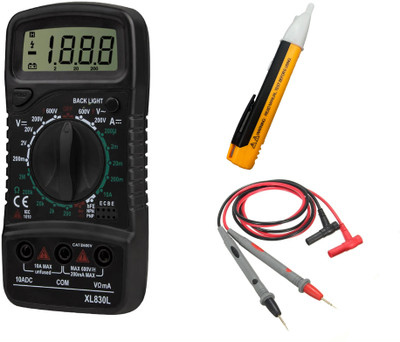 Crafts Haveli Multimeter 830, Voltage Tester & Wire Digital Multimeter(9999 Counts)