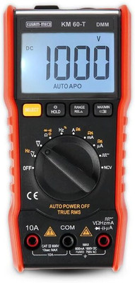 Kusam-meco TRMS Digital Multimeter KM 60T|Measure Voltages Temperature Freq 5999 Counts Analog Multimeter(6000 Counts)