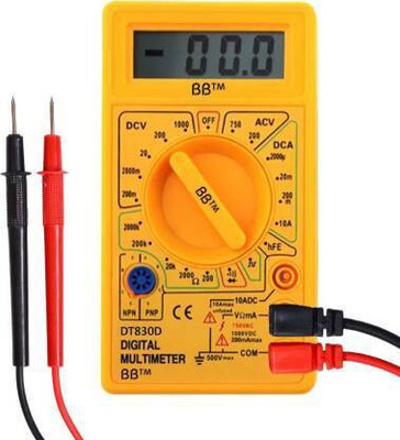 BALRAMA DT8300 Digital Multimeter(Yellow 2000 Counts)
