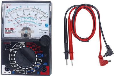 BALRAMA YX-360TR Analog Multimeter DC-20kohm.V/AC-5kohm/V for AC/DC Digital Multimeter(Black 2000 Counts)