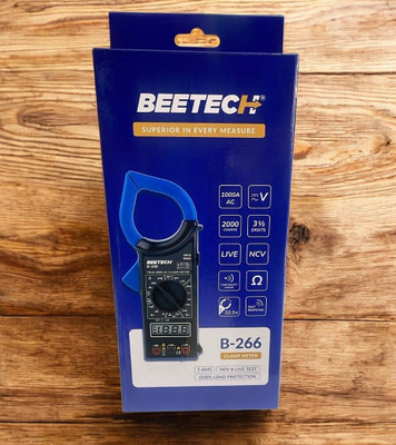 HTY BEETECH B-266 3-1/2 DIGIT 2000 COUNTS 1000A AC MANUAL RANGING CLAMPMETER Digital Multimeter(Blue 2000 Counts)