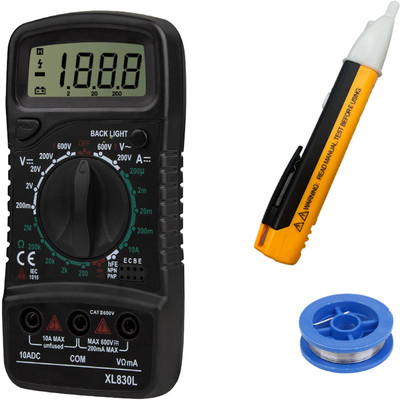 Crafts Haveli Multimeter 830, Voltage Tester & Soldering Wire Digital Multimeter(9999 Counts)