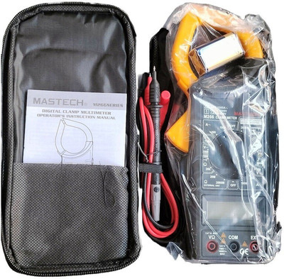 BALRAMA M266 New Arrival with Anti Drop Handle Digital Clamp Meter Clip-on Tong Tester Digital Multimeter(Black 2000 Counts)
