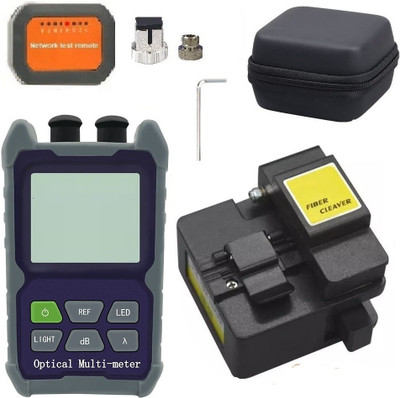 Techtest Power Meter 3 in 1 with Laser Light Fc/sc With Optical Fiber Cleaver Digital Multimeter(Multicolor 2000 Counts)