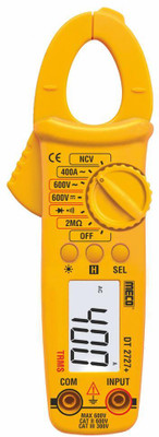 HTY Meco DT2727+ 3½ Digit 400A AC & NCV(Buzzer & EF Strength)TRMS Digital Clampmeter Digital Multimeter(Yellow 2000 Counts)