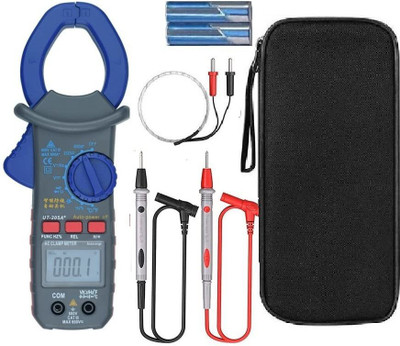 Techtest Digital Clamp Meter Ac Dc For Electrical Testing Ampere Meter Clamp Multimeter Digital Multimeter(Grey 6000 Counts)