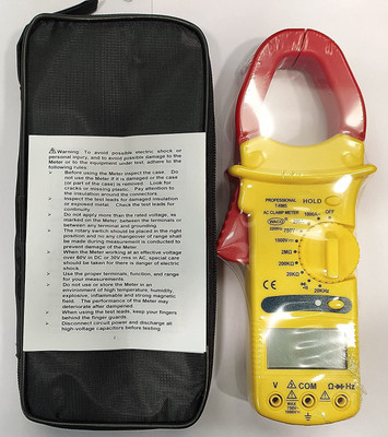YUV WACO® 2205HZ DIGITAL CLAMP METER TRUE-RMS 1000A AC, 1000V DC/750V AC Digital Multimeter(2000 Counts)