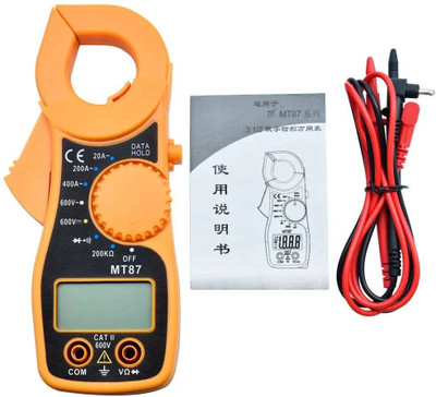 Gilhot MT-87 Digital Clamp Multimeter | AC Current Tester 600A | Auto Power-off Digital Multimeter(Multicolor 2000 Counts)