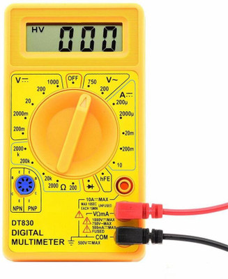 BALRAMA LCD DISPLAY DIGITAL MULTIMETER FOR AC/DC CURRENT Digital Multimeter(Yellow 2000 Counts)