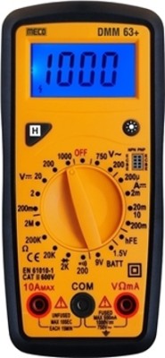 Meco DMM63+ Digital Multimeter(Yellow, Black 2000 Counts)