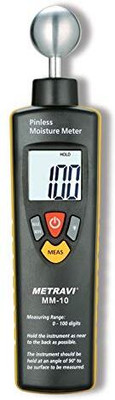 Metravi MM-10 Digital Pinless Non-contact Moisture Meter Digital Multimeter(Multicolor 2000 Counts)