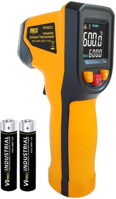 HTY MECO IRT600TC Infrared Thermometer -50° to 600°C /- 58°F to 1112°F,APO Functions Digital Multimeter(Yellow 6000 Counts)