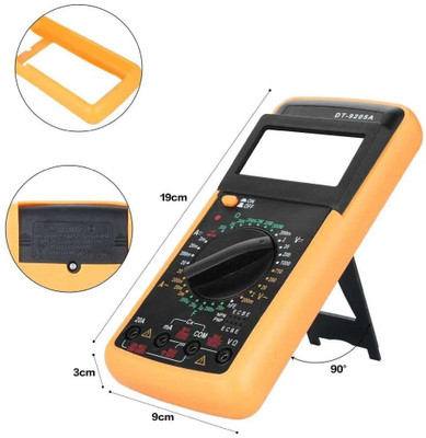 Gilhot Professional Multimeter AC DC Voltage Current Resistance Capacitance HFE Diode Digital Multimeter(2000 Counts)