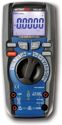 Metravi PRO 587 Digital TRMS Professional & Industrial 6000 counts Multimeter with IP67 Digital Multimeter(Black, Blue 6000 Counts)
