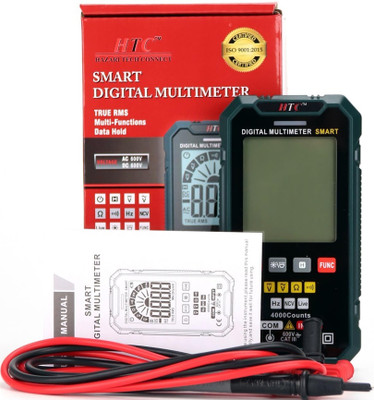 3REE PREMIUM HTC-11S-3½ Digits TRMS ,NCV, Live Wire Detector Digital Multimeter(Black 4000 Counts)