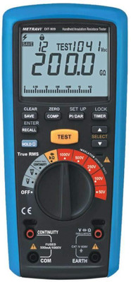 Metravi DIT-909 Digital Insulation Tester with Remote Test Probe & USB PC Interface Digital Voltage Tester