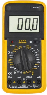 BALRAMA Portable Excel DT9205A Fully Protected Standard Digital Multimeter With Auto Pow Digital Multimeter(Multicolor 4000 Counts)