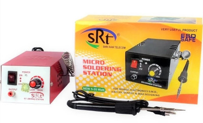 BALRAMA Micro Soldering Iron Station with Adjustable Temperature Controlled Power Unit w Digital Multimeter(Blue, Yellow, Multicolor 2000 Counts)