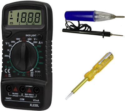 Crafts Haveli Multimeter 830, Continuty Tester & Tester Digital Multimeter(9999 Counts)