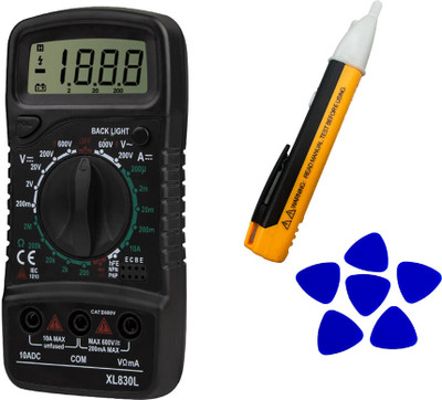Crafts Haveli Multimeter 830, Voltage Tester & 6Pc Plastic Spudger Digital Multimeter(9999 Counts)