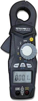 Metravi PRO 2010 TRMS AC/DC Leakage Current Clamp Meter with 0.1mA resolution Digital Multimeter(Black 4000 Counts)